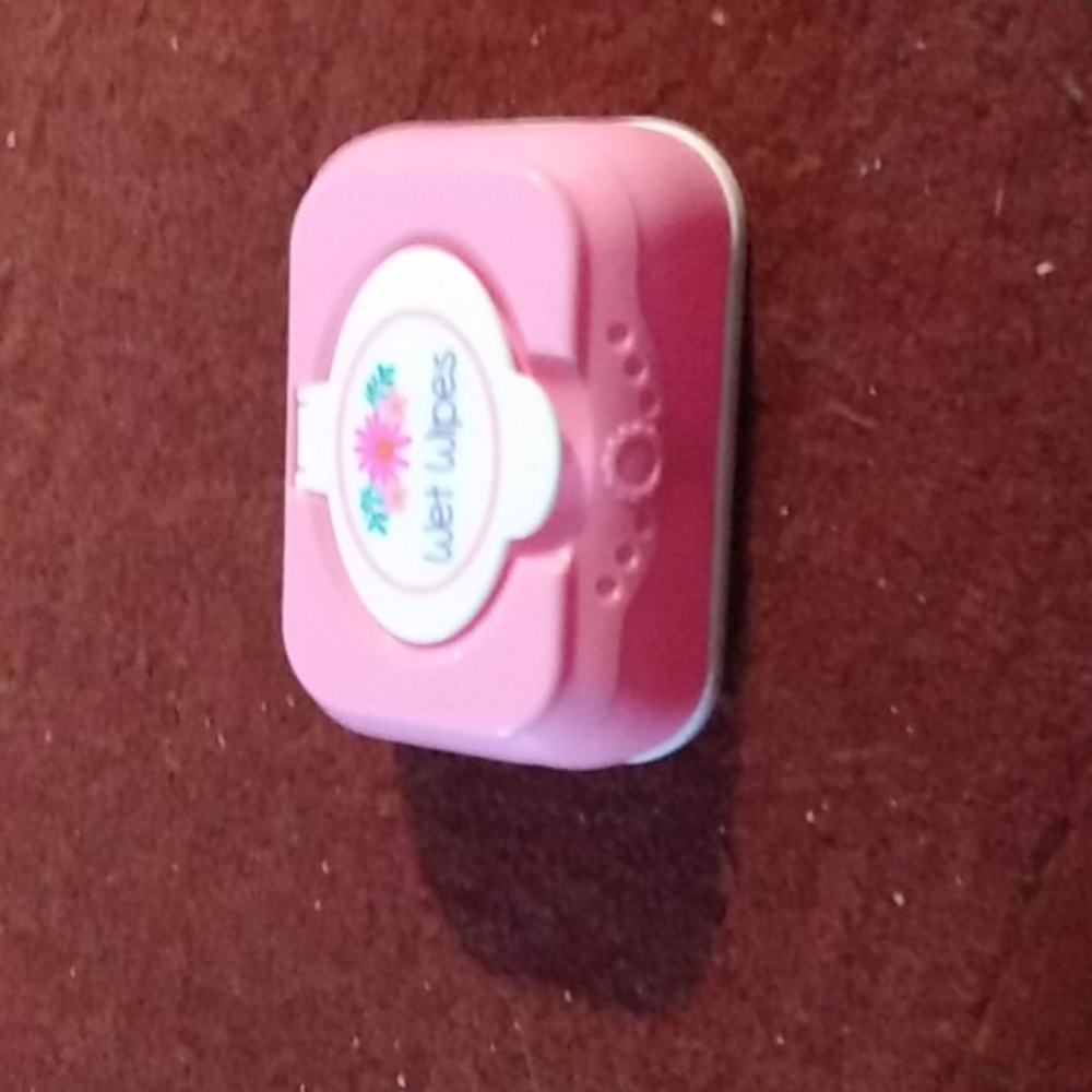 Baby doll wipe container